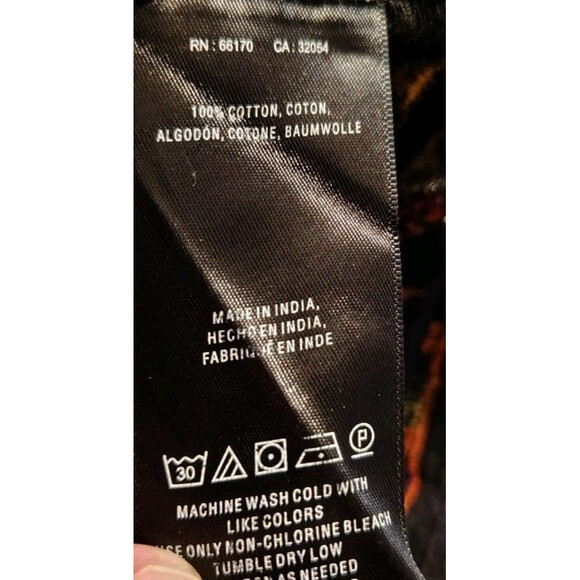 Anthropologie Top Size 2 Black Embroidered Cotton Keyhole Button Sleeveless - Picture 10 of 10